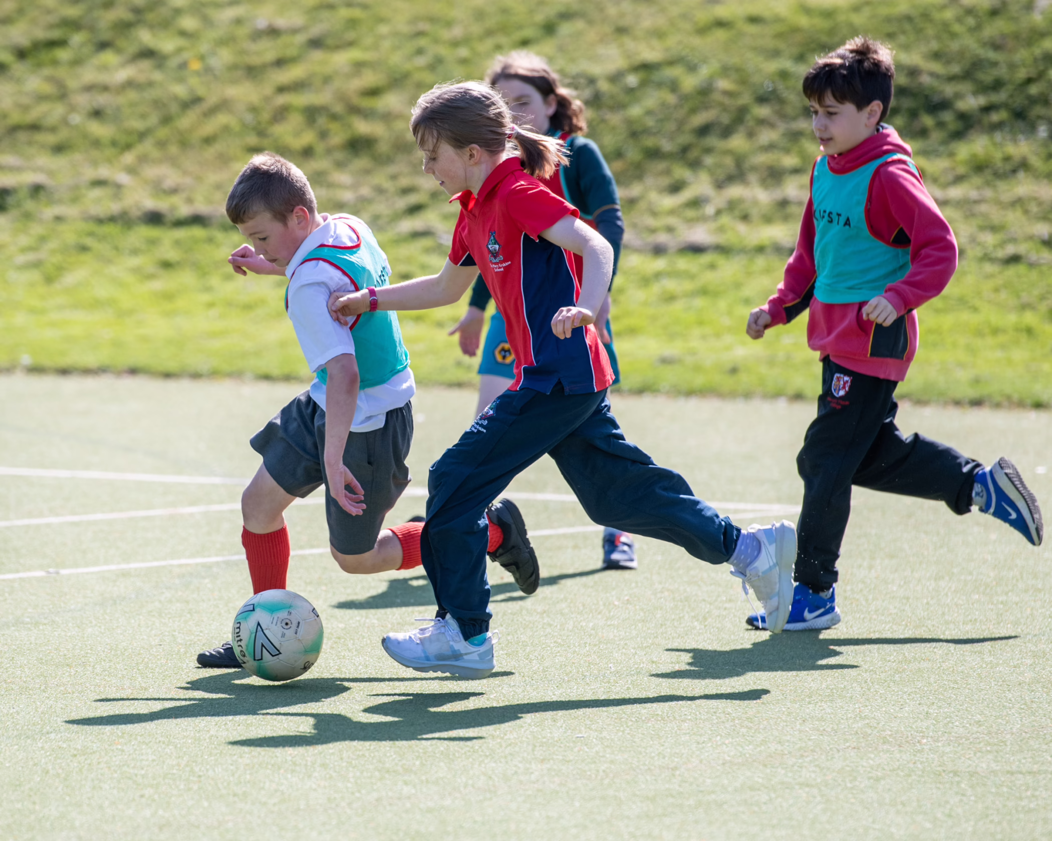 Children Playing Football